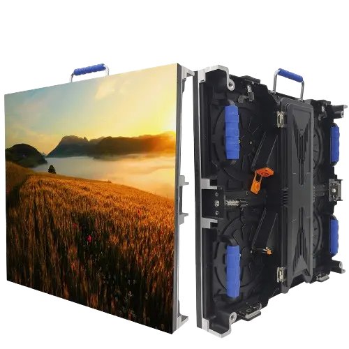 outdoor LED cabinet showing natural view