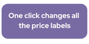 Chart showing the electronic shelf price tag system