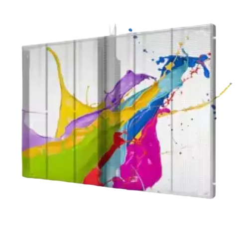 Transparent LED screen display
