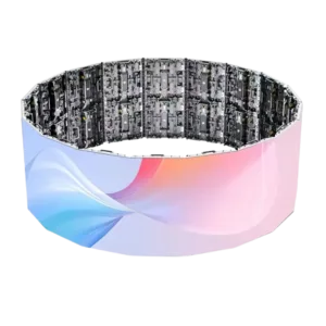 Rounded shape digital LED display panel