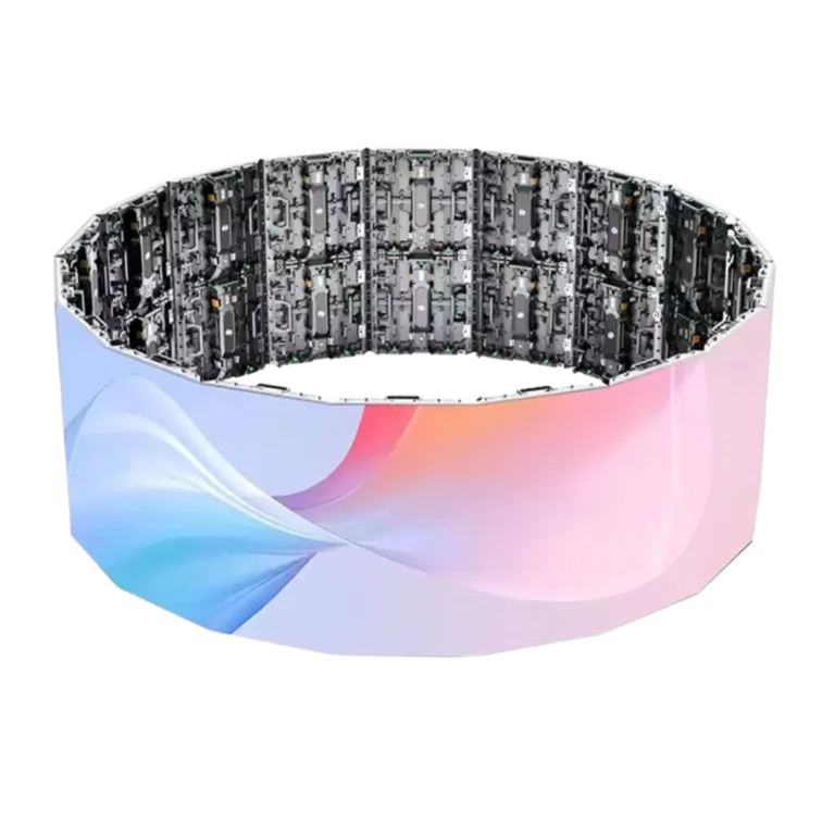 Rounded shape digital LED display panel