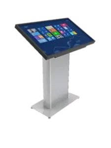 Digital touch screen kiosk on stand