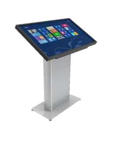 Digital touch screen kiosk on stand