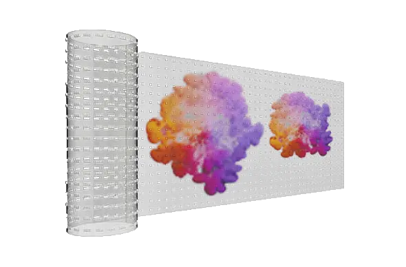 Adhesive LED display panel with multicolored flame pattern