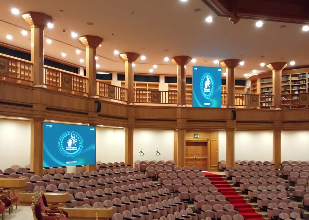 DGICON indoor LED screens installed in auditorium